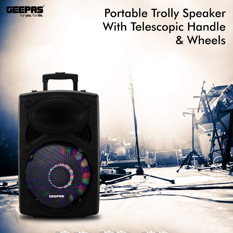 Geepas Rechargeable Trolley Speaker GMS8519