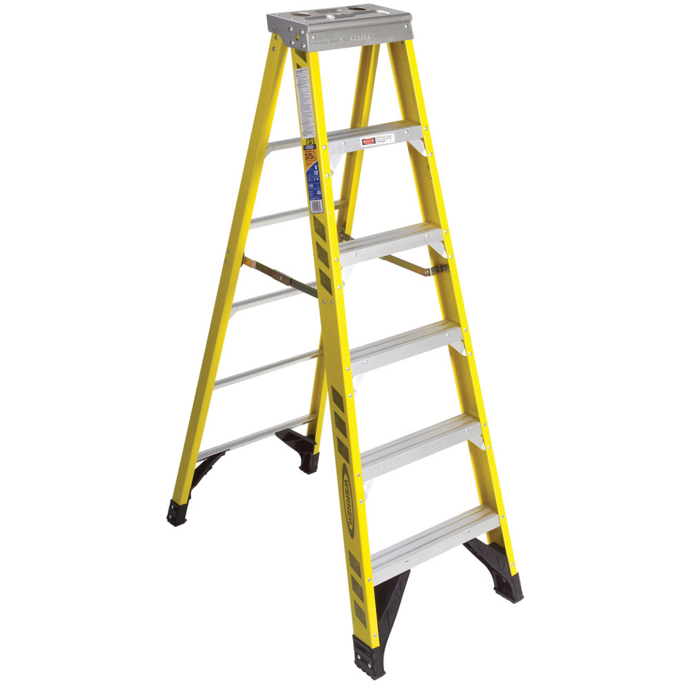Werner 7300 Series Fiberglass Stepladder // 375 lb Rated