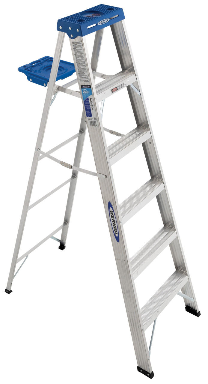 Werner 360 Series // Aluminum Stepladder / 250 lb. Rating ...