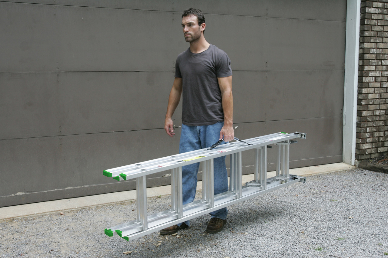 Werner D12003 // Aluminum 3Section Extension Ladder / 225 lb. Rating