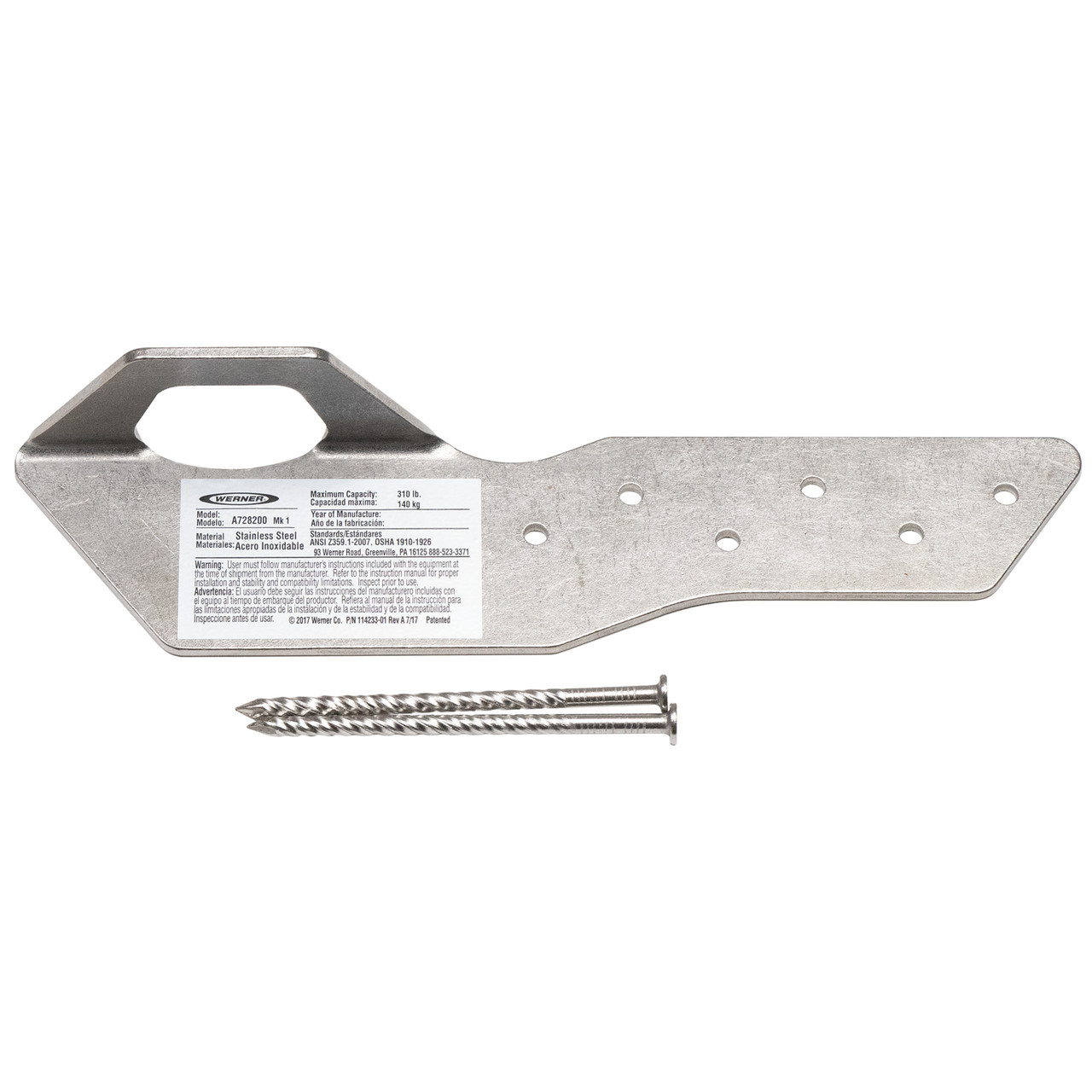 パーツ anchor track phm7 A728200 Single Piece Permanent Roof Anchor by Werner