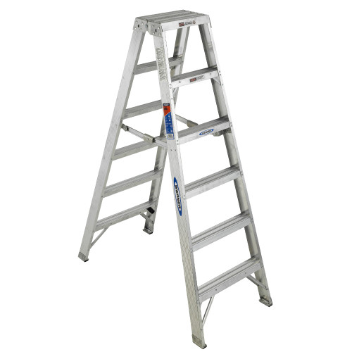 Werner T372 // 2' Aluminum Twin Stepladder / 300 lb. Rating