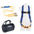 Werner K121043 Aerial Kit // Standard BaseWear Harness, Pass-thru legs & 6' DeCoil Dual Leg Lanyard