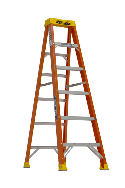 Werner 6100 Fiberglass Stepladder  // 300 lb. Duty Rating