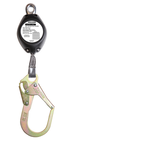 R530011-SR Baseline 11' Web Self-Retracting Lifeline with Steel Rebar Hook by Werner