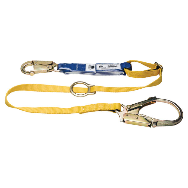 C311203 DeCoil Lanyard (1" Web, 3/4" Snphk & Rebar Hook) - 6 Ft Tieback/Adj by Werner