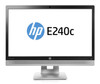 HP EliteDisplay E240c 23.8" Full HD IPS Matt Black, Silver computer monitor