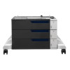 CE725A - HP 3x500-sheet Paper Feeder And Stand Provides 1500 Sheet Input Capacity.