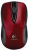 Logitech M525 RF Wireless Optical Ambidextrous Red mice