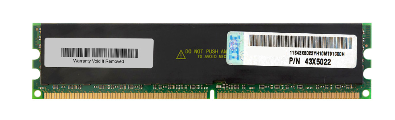 43X5022 - IBM 8GB(1X8GB)667MHz PC2-5300 240-Pin DIMM Dual Rank ECC Registered DDR2 SDRAM IBM Memory for SYST