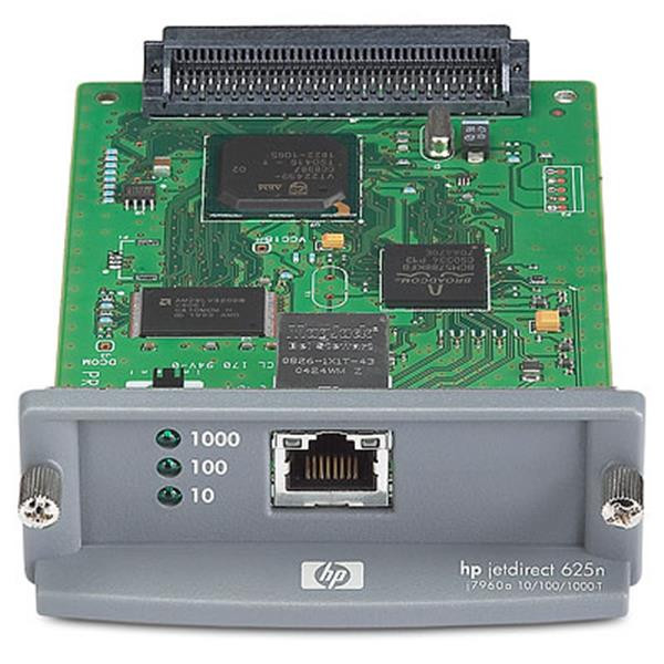 J7960G - HP JetDirect 625N EIO Gigabit Ethernet RJ-45 Internal Print Server