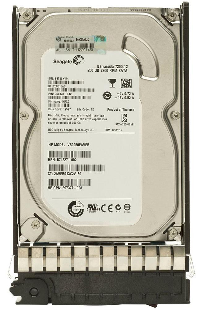 649902-001 - HP 250GB 7200RPM SATA 3GB/s 2.5-inch Hard Drive