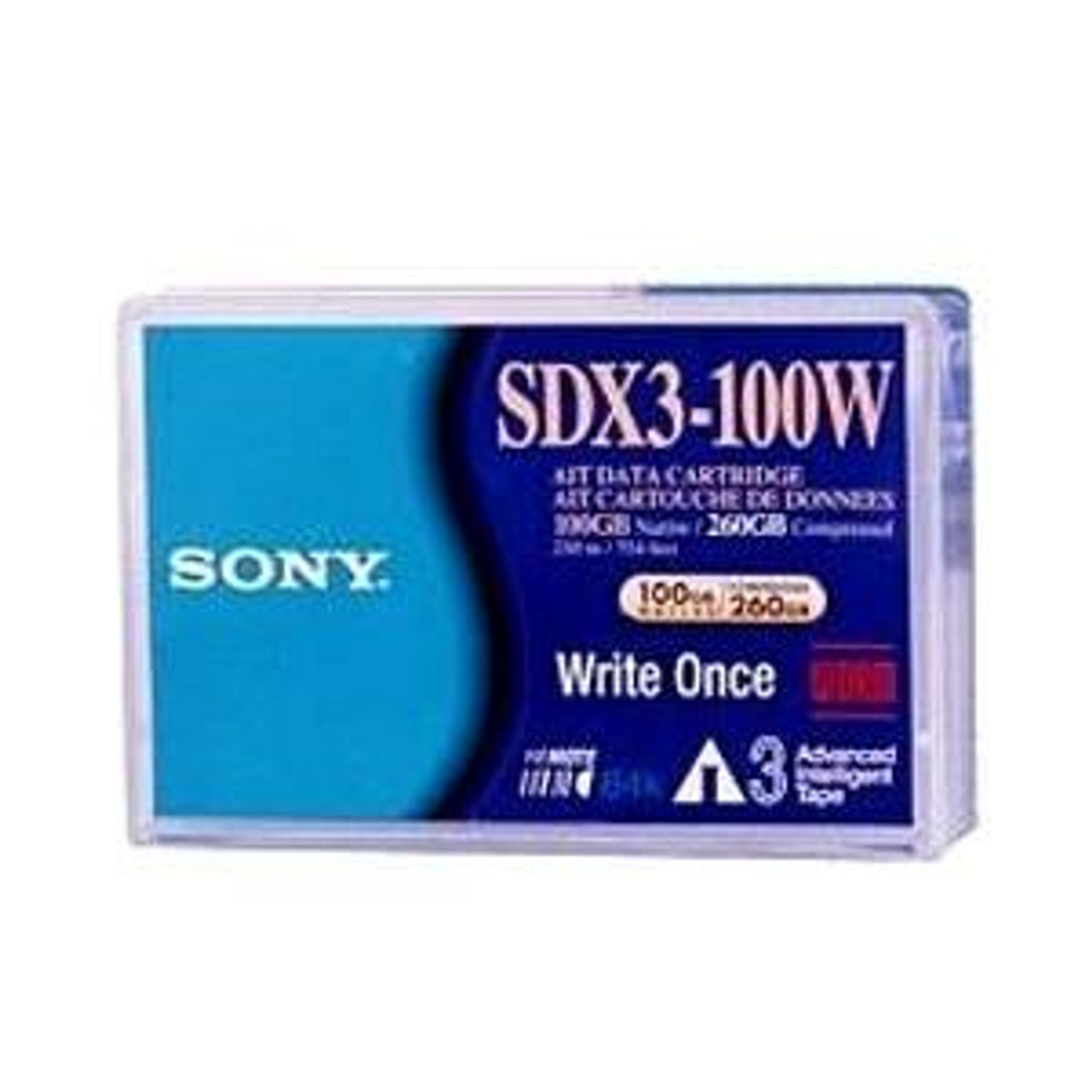 SDX3100W//AWW - Sony AIT-3 Tape Cartridge - AIT AIT-3 - 100GB (Native) / 260GB (Compressed)