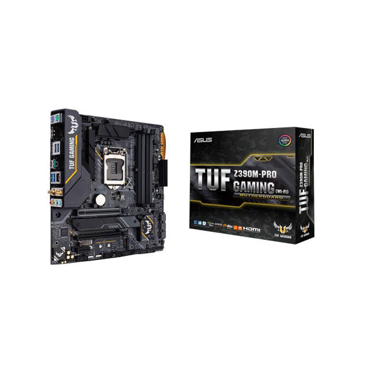Asus TUF Z390M-PRO GAMING (WI-FI) LGA1151/ Intel Z390/ DDR4/ Quad-GPU CrossFireX & 2-Way SLI/ SATA3&U