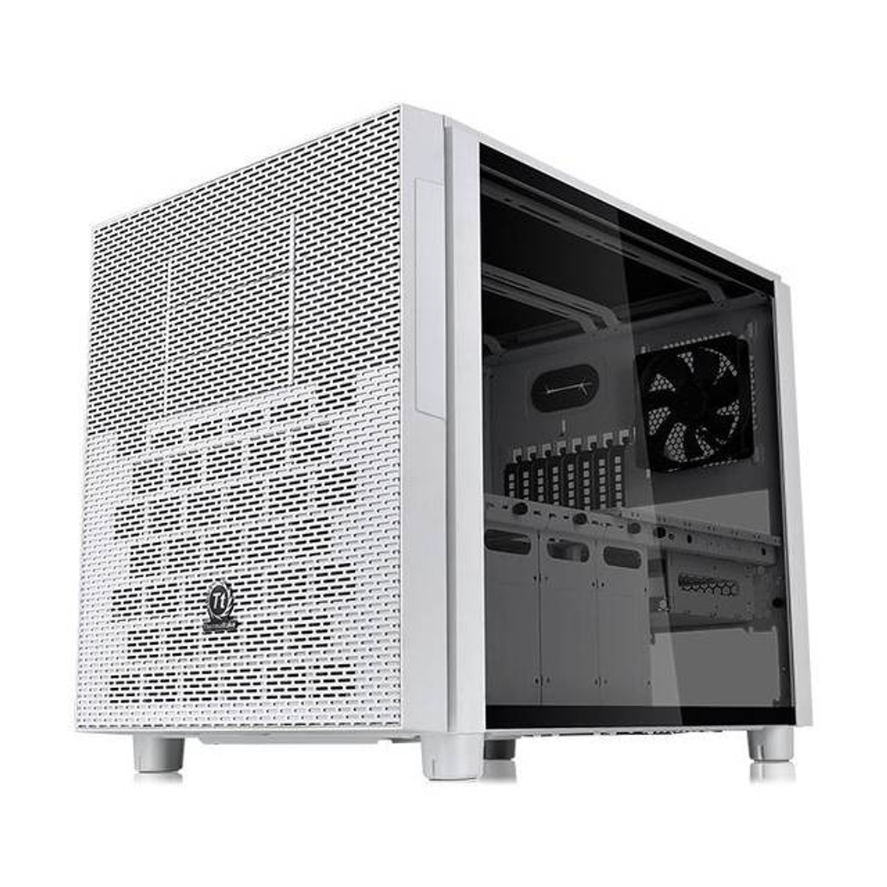 Thermaltake Core X5 Tempered Glass Snow Edition CA-1E8-00M6WN-00 No Power Supply ATX Full Tower Cube Case (White)