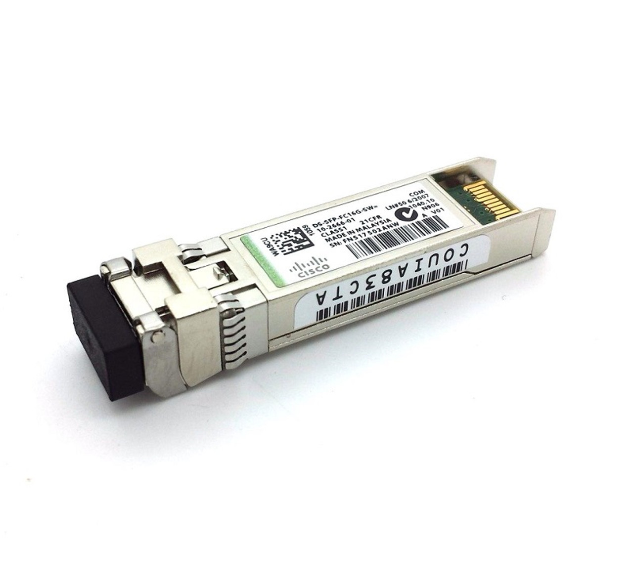 10-2666-01 - Cisco 16Gb Fibre Channel Shortwave 850nm LC Connector Multi-mode SFP+ (mini-GBIC) Transceiver Module