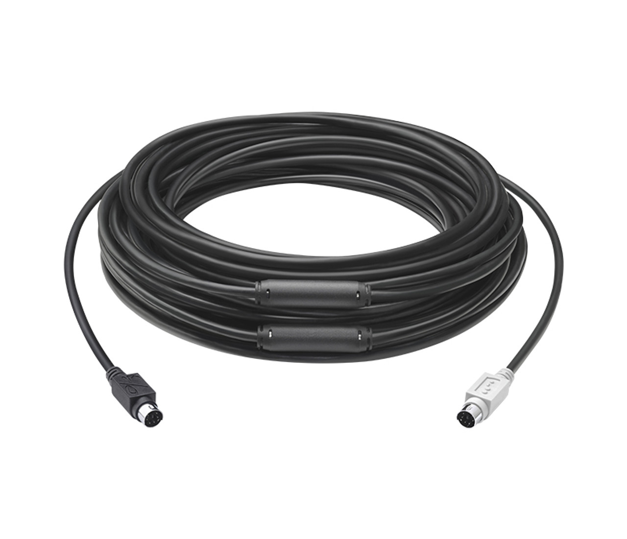 Logitech 939-001490 15m 6-p Mini-DIN 6-p Mini-DIN Black PS/2 cable