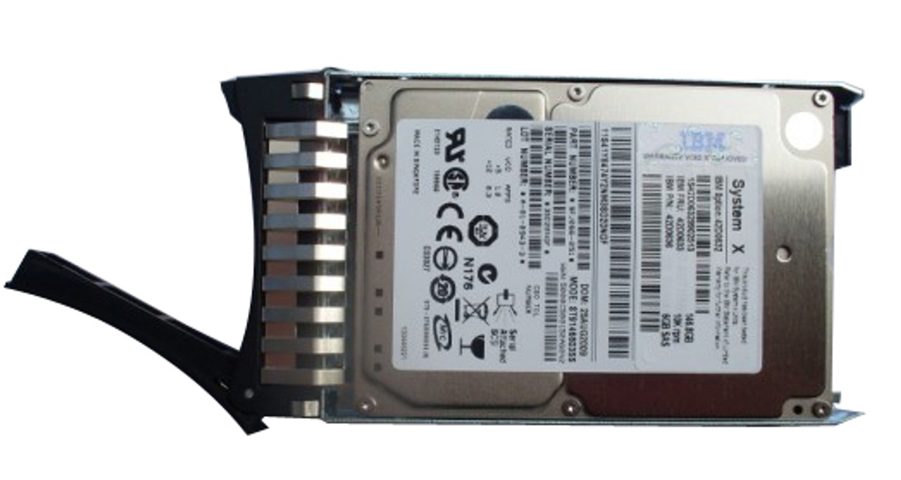 90Y8872 - IBM 600GB 10000RPM SAS 6GB/s G2 2.5-inch Hot Pluggable SFF Hard Drive with Tray