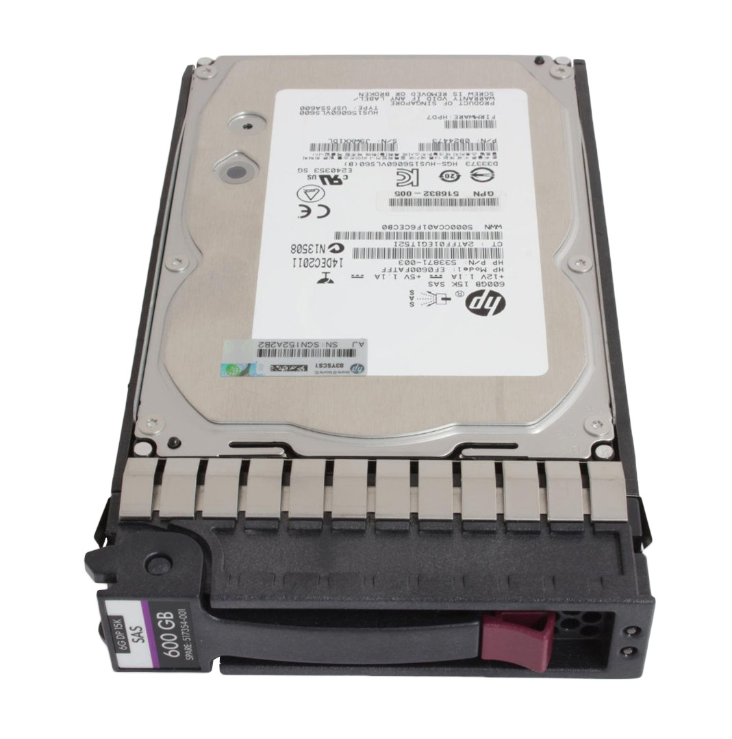 EF0600FATFF - HP 600GB 15000RPM SAS 6GB/s Hot-Pluggable Dual Port 3.5-inch Hard Drive