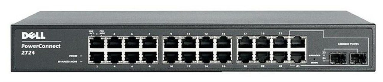 JY297 - Dell PowerConnect 2724 24-Ports 10/100/1000Base-T Gigabit Ethernet Switch (Refurbished)