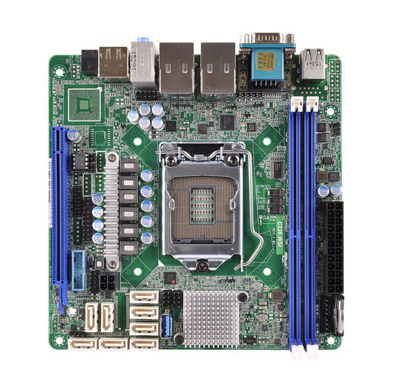 ASRock Rack C236 WSI LGA1151/ Intel C236/ DDR4/ SATA3USB3.0/ A&2GbE/ Mini-ITX Server Motherboard