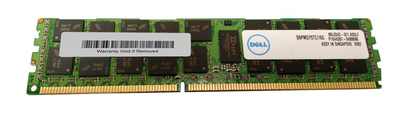 SNPMGY5TC/16G - Dell 16GB (1X16GB) 1333MHz PC3-10600 240-Pin DDR3 FULLY BUFFERED ECC LOW VOLTAGE Module Registered SDRAM DIMM Dell Memory fo SNPMGY5TC/16G - Dell 16GB (1X16GB) 1333MHz PC3-10600 240-Pin DDR3 FULLY BUFFERED ECC LOW VOLTAGE Module Registered SDRAM DIMM Dell Memory fo