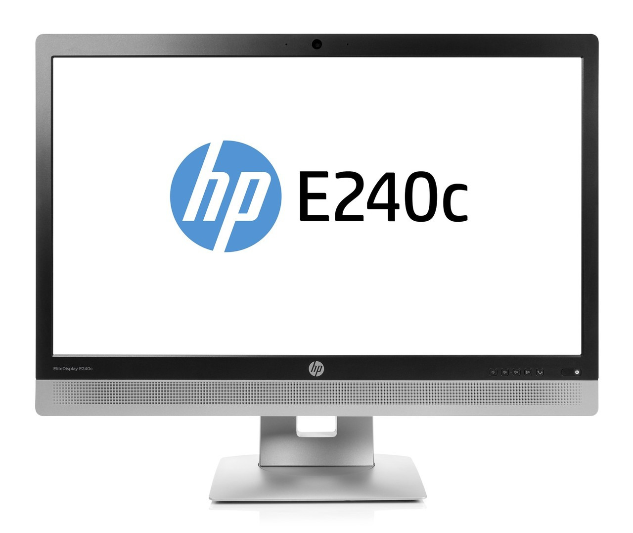 HP EliteDisplay E240c 23.8" Full HD IPS Matt Black, Silver computer monitor
