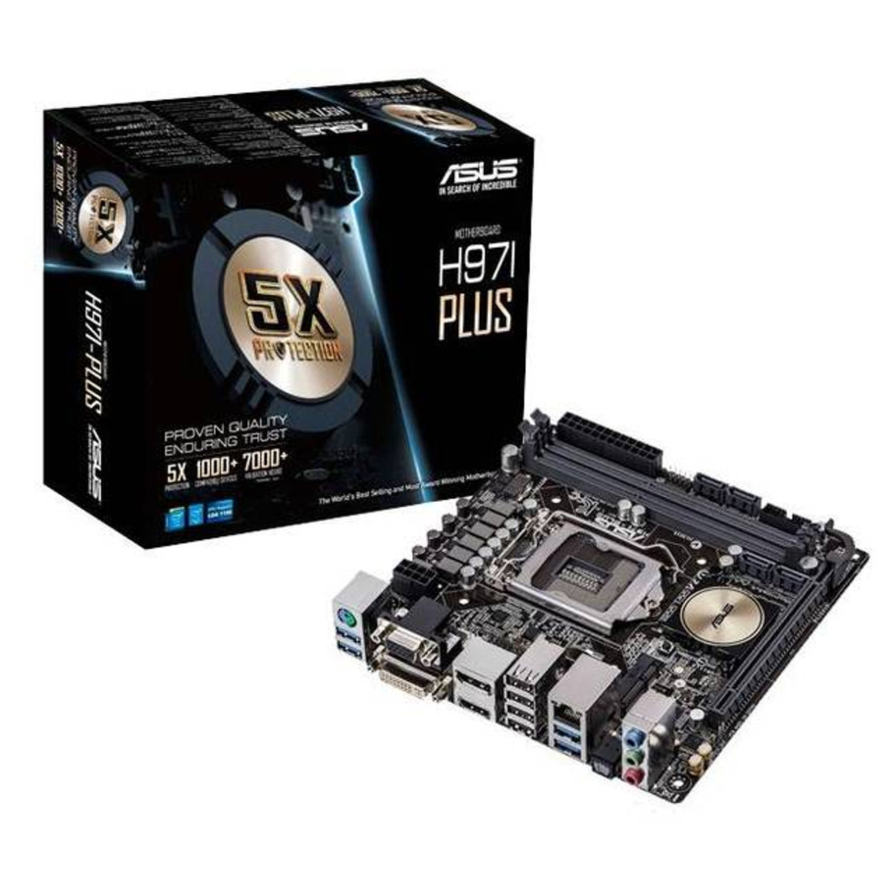 Asus H97I-PLUS LGA1150/ Intel H97/ DDR3/ SATA3&USB3.0/ A&GbE/ Mini-ITX  Motherboard