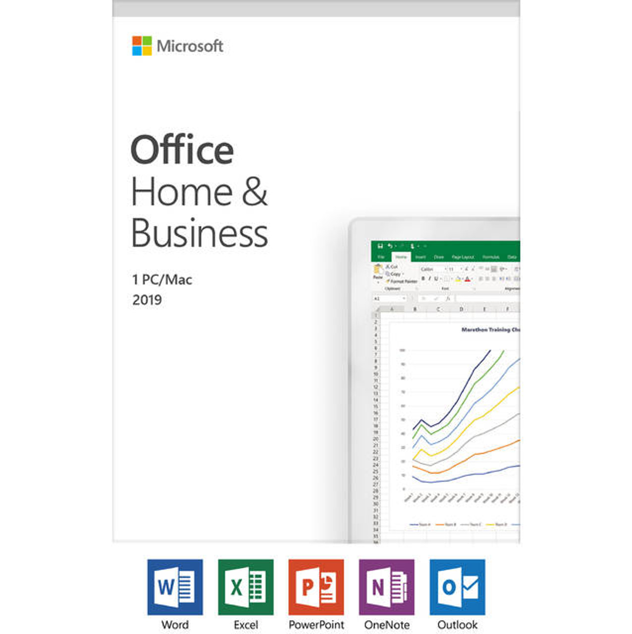 Microsoft Office Home and Business 2019 / 1 device, Windows 10 PC/Mac Key Card