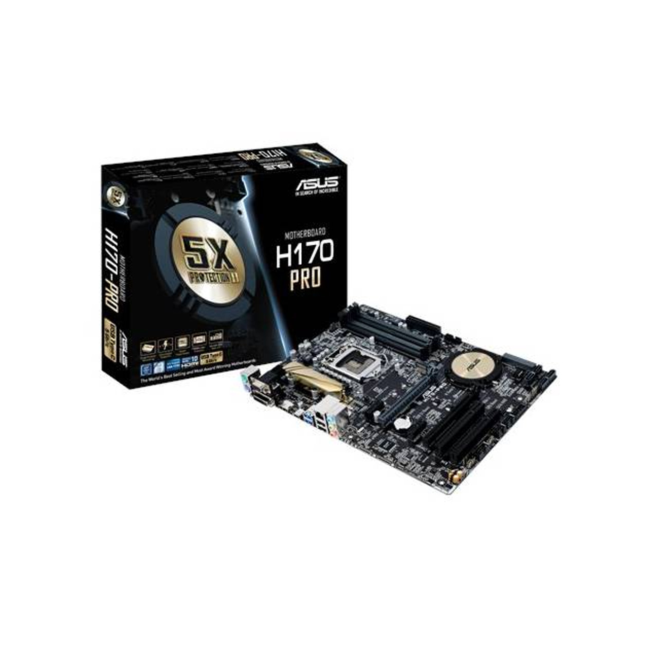 Asus H170-PRO/CSM LGA1151/ Intel H170/ DDR4/ Quad CrossFireX/ SATA3&USB3.0/  M.2&SATA Express/ A&GbE/ ATX Motherboard