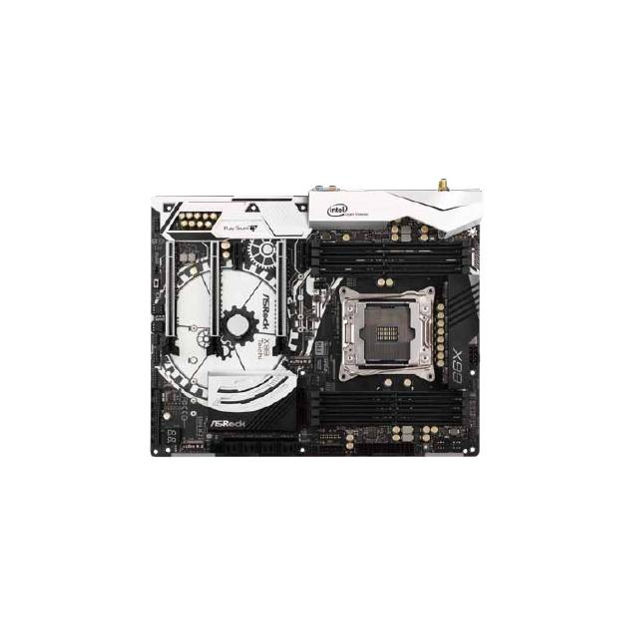 ASRock X99 TAICHI LGA2011-v3/ Intel X99/ DDR4/ Quad CrossFireX & Quad SLI/ SATA3&USB3.1/ WiFi/ M.2&SATA Express/ A&2GbE/ ATX Motherboard