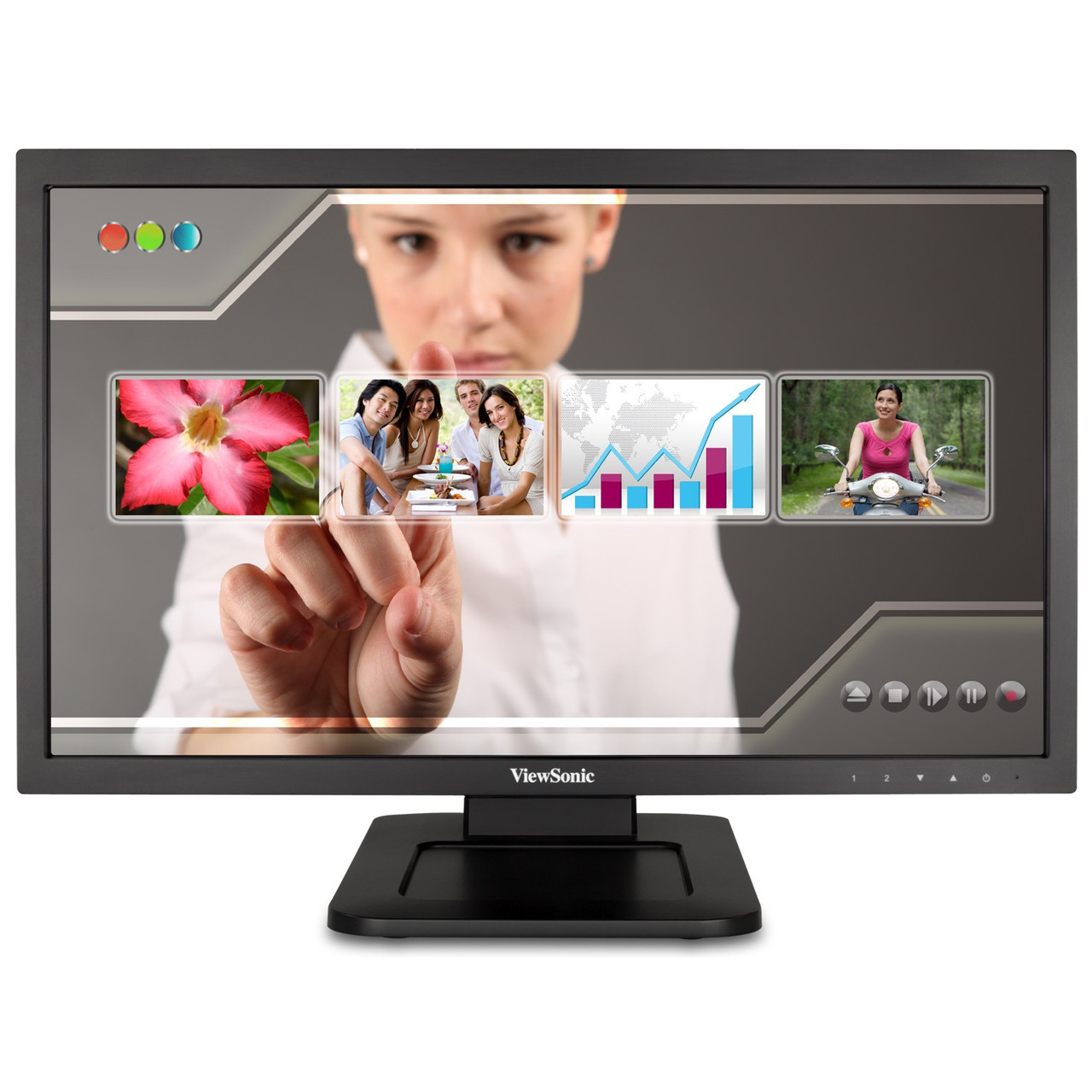 Viewsonic TD2220 21.5" 1920 x 1080pixels Tabletop Black touch screen monitor