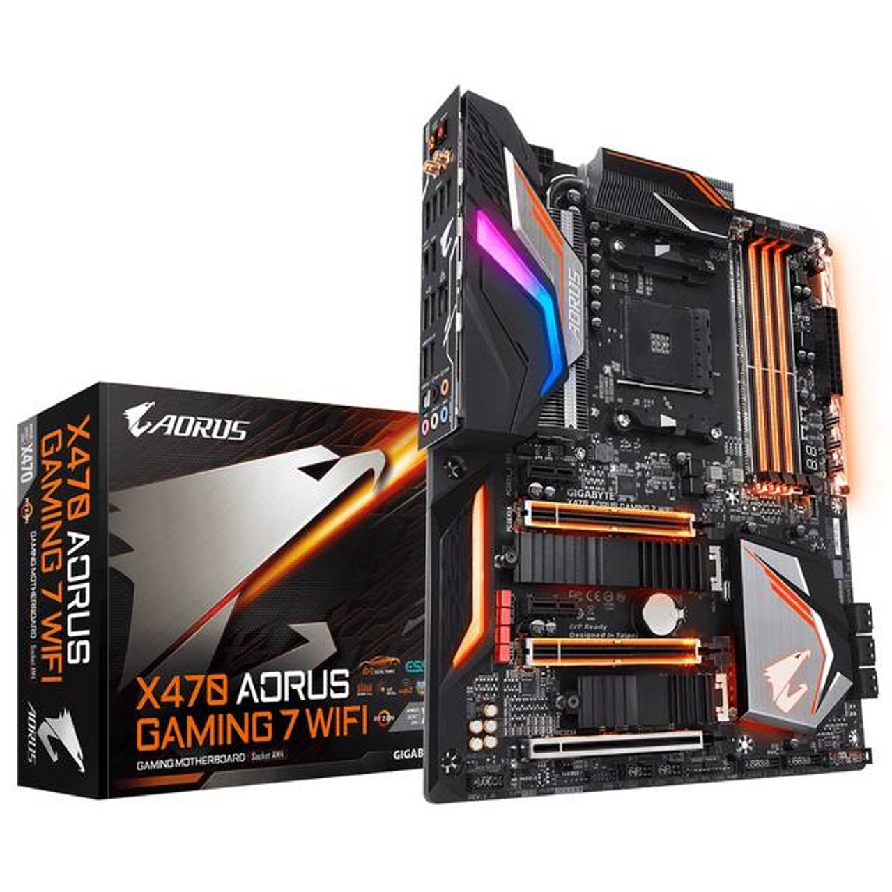 GIGABYTE X470 AORUS GAMING 7 WIFI Socket AM4/ AMD X470/ DDR4/ Quad-GPU CrossFireX & Quad-GPU SLI/ SAT