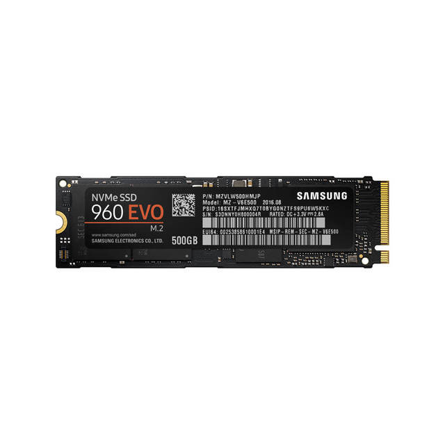 Samsung 960 EVO NVMe Series 500GB M.2 PCI-Express 3.0 x4 Solid State Drive,  (V-NAND)