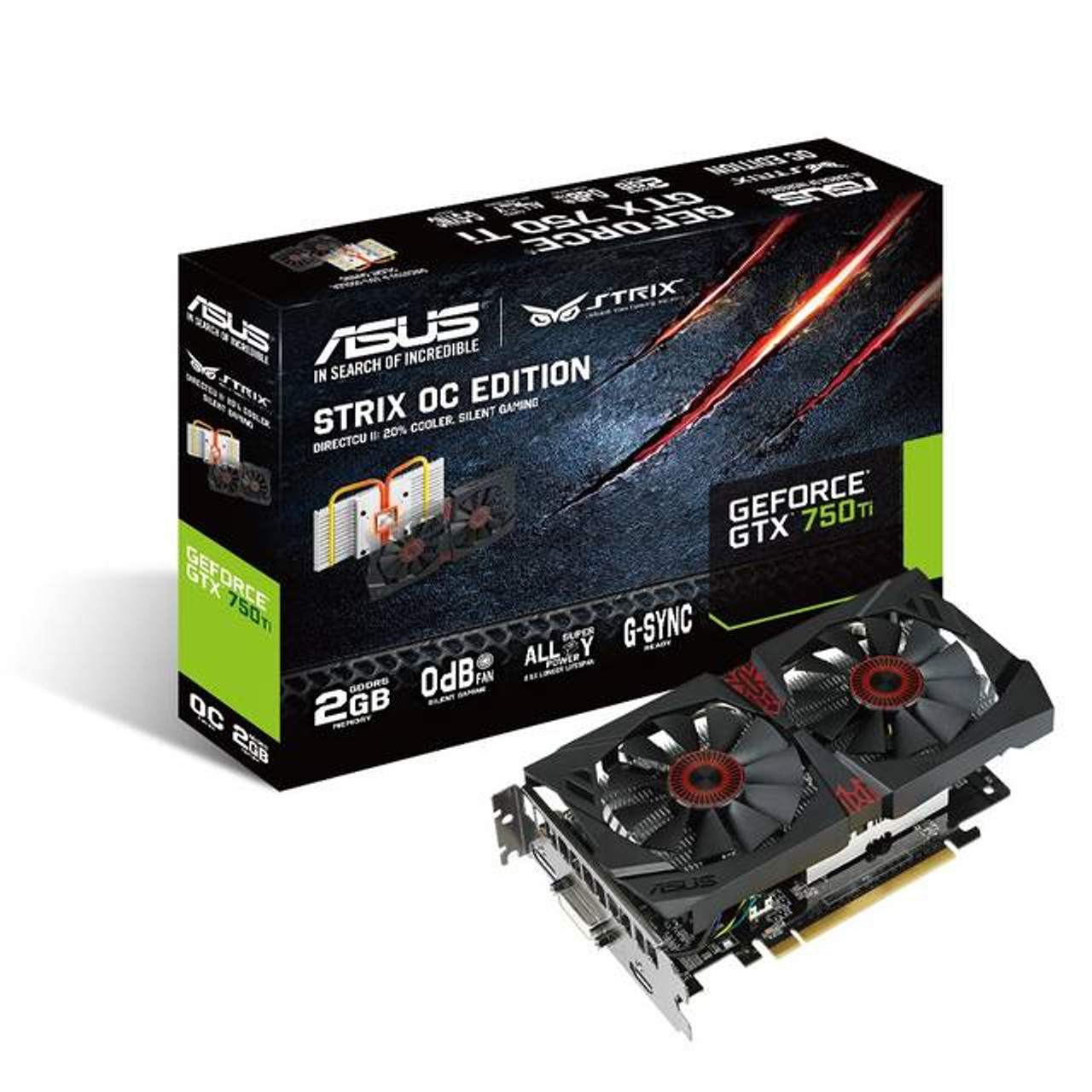 Asus NVIDIA GeForce GT 750 Ti OC 2GB GDDR5 DisplayPort/DVI/HDMI PCI-Express Video Card