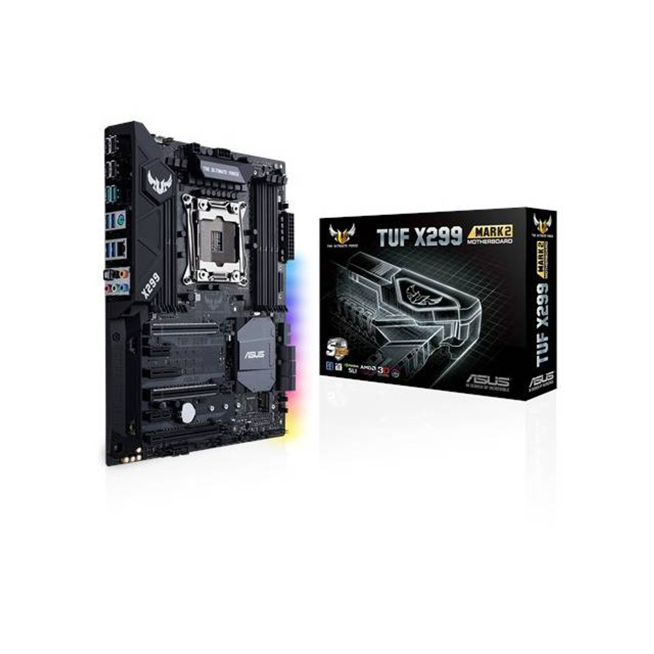 Asus TUF X299 MARK 2 LGA2066/ Intel X299/ DDR4/ Quad CrossFireX & Quad SLI/ SATA3&USB3.1/ M.2/ A&GbE/