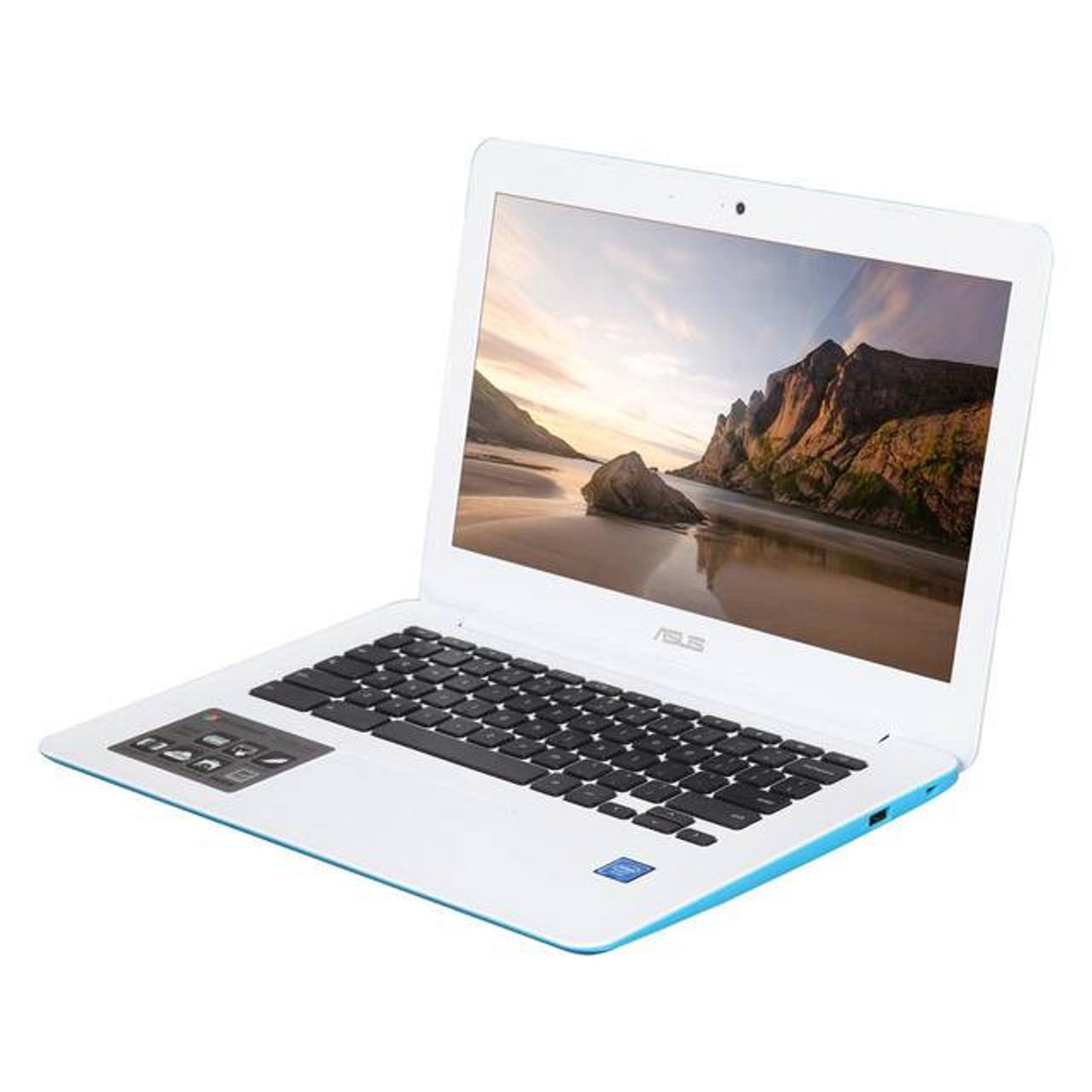 ASUS Chromebook C300SA-DH02-LB 13.3 inch Intel Celeron N3060 1.6GHz/ 4GB LPDDR3/ 16GB eMMC + TPM/ USB3.0/ Chrome Notebook (Light Blue)
