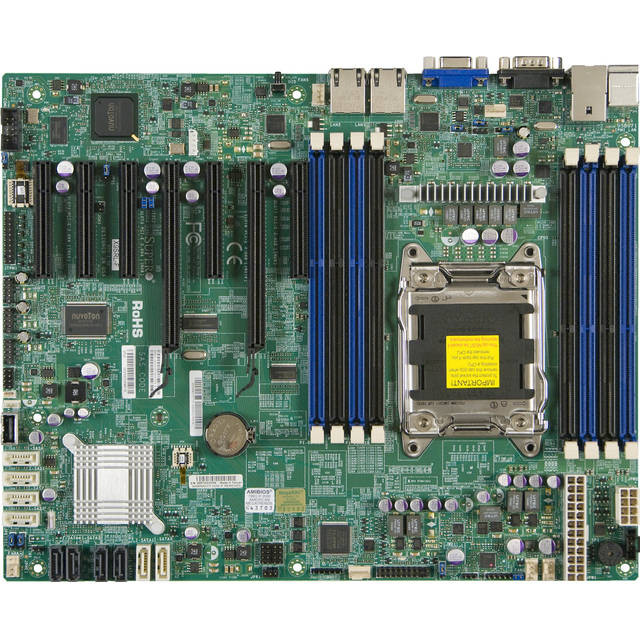 Supermicro X9SRL-F-O LGA2011/ Intel C602/ DDR3/ SATA3/ V&2GbE/ ATX Server Motherboard, Retail