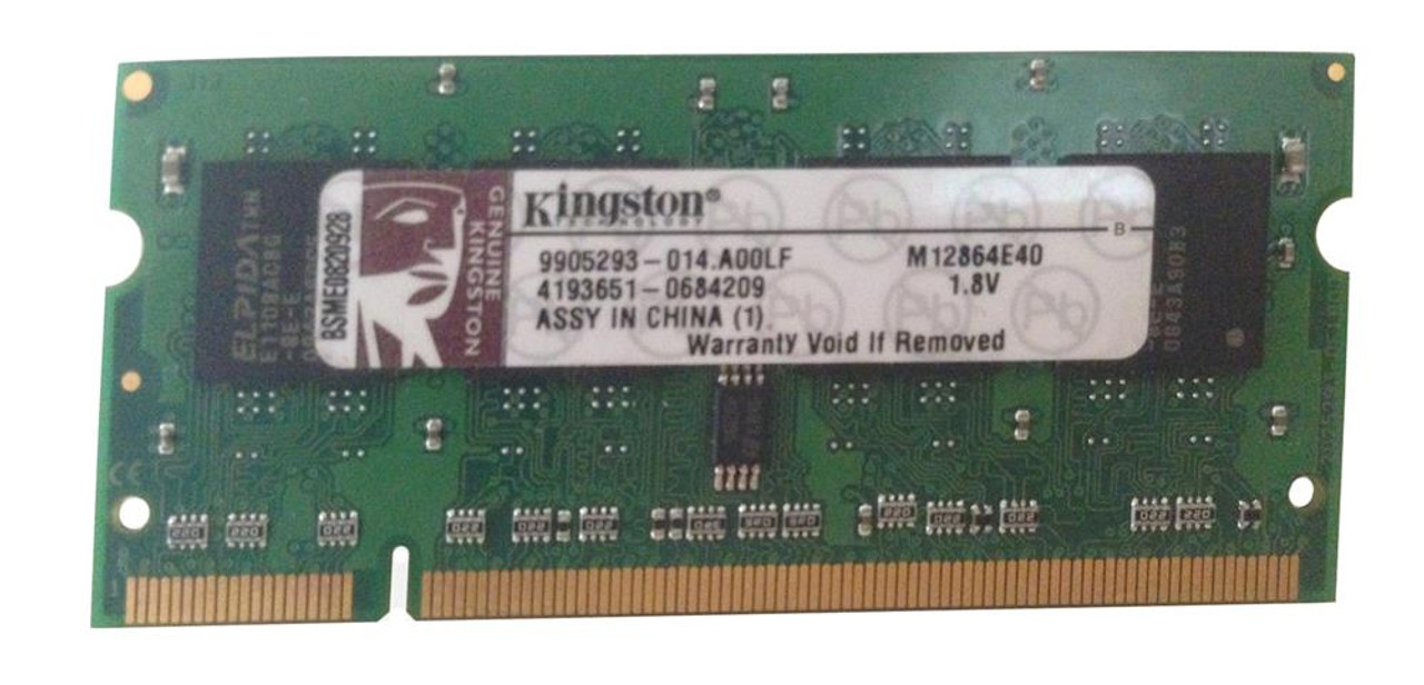 M12864E40 - Kingston 1GB PC2-4200 DDR2-533MHz non-ECC Unbuffered CL4 200-Pin SoDimm Memory Module