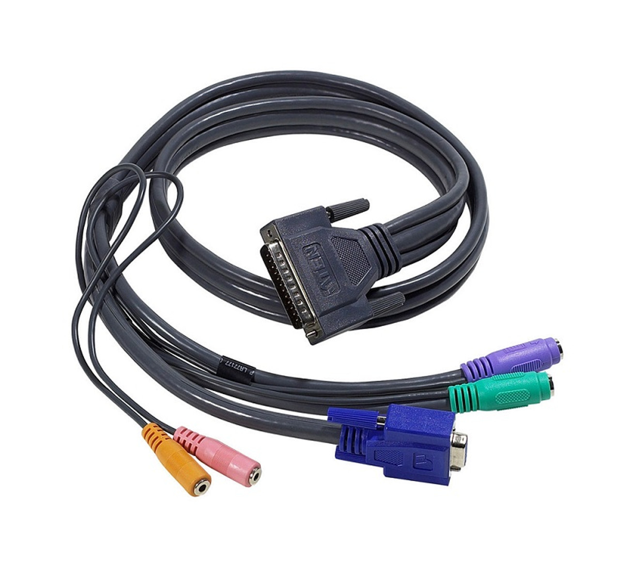 81Y5286 - IBM Flex System Console Breakout Cable for Keyboard/Mouse, Monitor, KVM Switch, Network Device 2 x Type A Female USB, 1 x HD-15 VGA, 1 x DB-9 Female Serial Blue