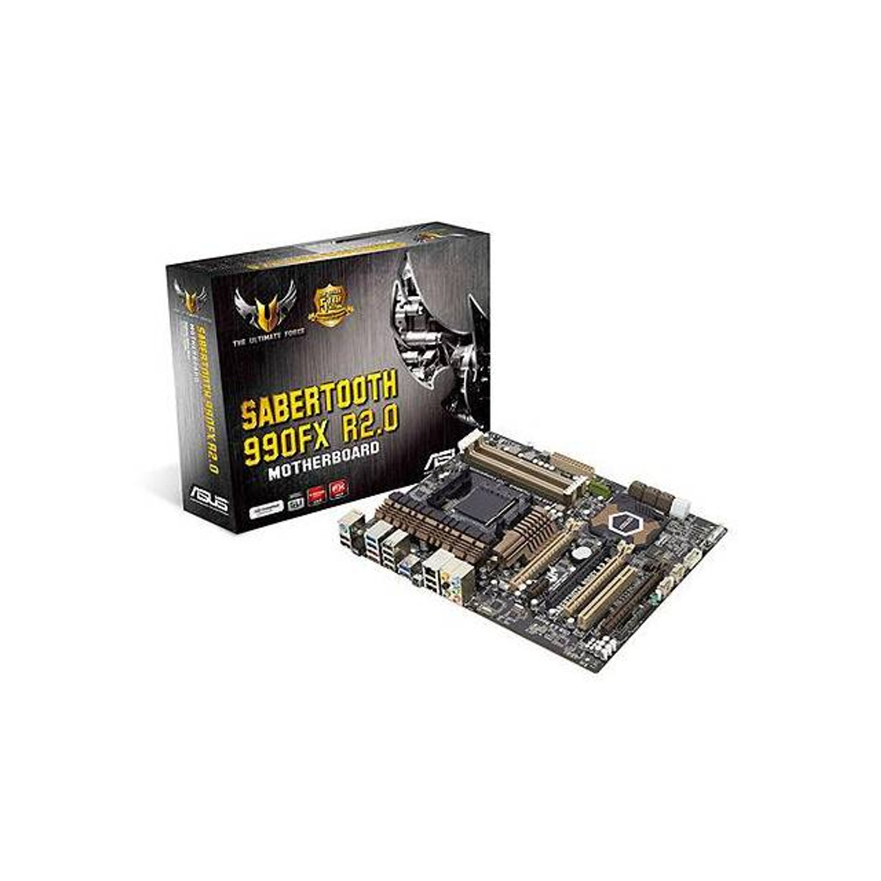 Asus SABERTOOTH 990FX R2.0 Socket AM3+/ AMD 990FX/ DDR3/ Quad CrossFireX & Quad SLI/ SATA3&USB3.0/ A&GbE/ ATX Motherboard