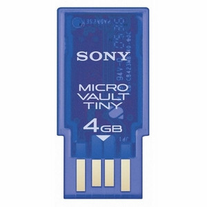 USM4GH - Sony 4GB Micro Vault Tiny USB 2.0 Flash Drive - 4 GB - USB