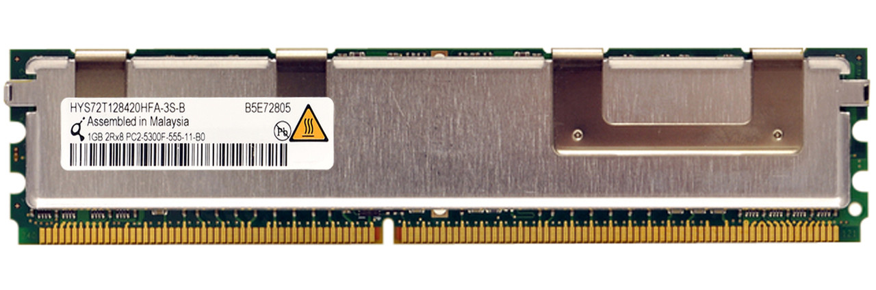 HYS72T128420HFA-3S-B - Dell 1GB 2RX8 PC2-5300F FULLY BUFFERED ECC DDR2-667 Memory Module
