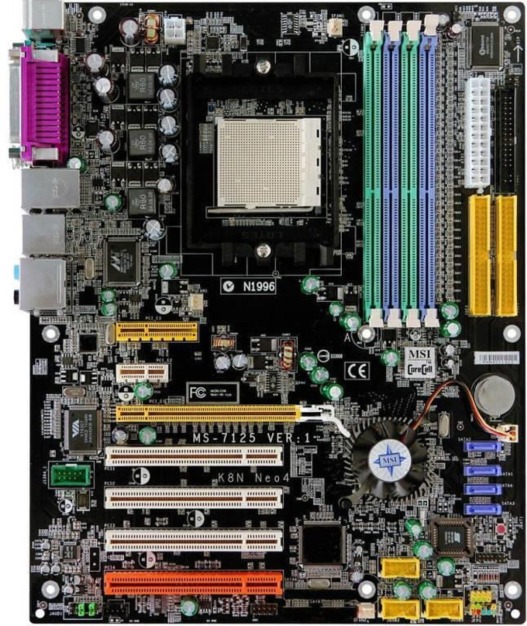 MS-7125 - MSI K8n Neo4 Nvidia Nforce4 Skt 939 Motherboard (Refurbished)