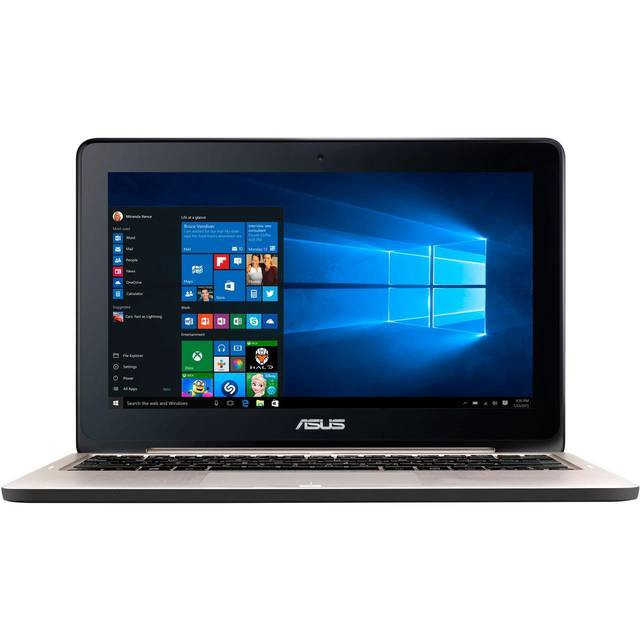 Asus Transformer Book Flip TP200SA-DH01T 11.6 inch Touchscreen Intel Celeron N3060 1.6GHz/ 4GB DDR3/ 32GB eMMC/ USB3.1/ Windows 10 Tablet (Crystal Silver Metal)