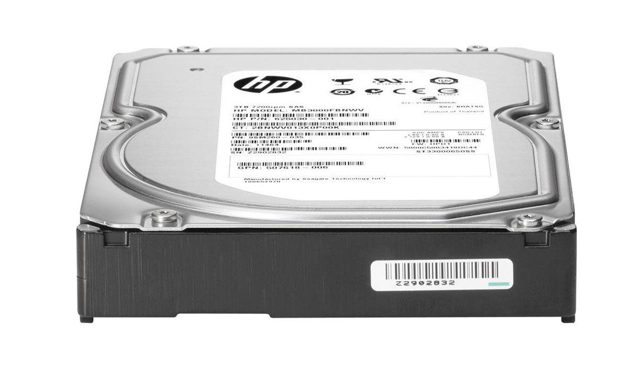 625031-S21 - HP 3TB 7200RPM SAS 6GB/s Hot-Pluggable Dual Port MidLine 3.5-inch Hard Drive