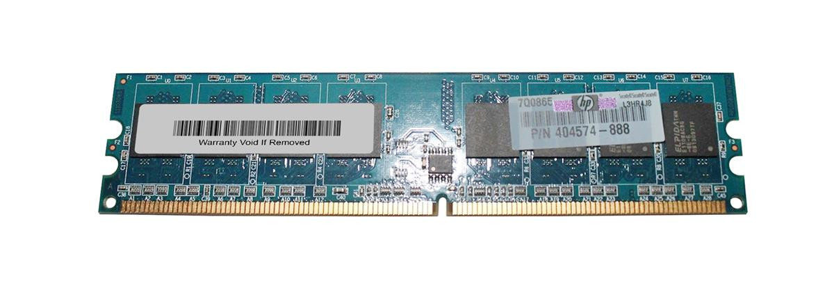 404574-888 - HP 1GB 800Mhz PC2-6400 Cl6 Non-ECC Unbuffered DDR2 SDRAM Dimm Memory for Desktop Memory