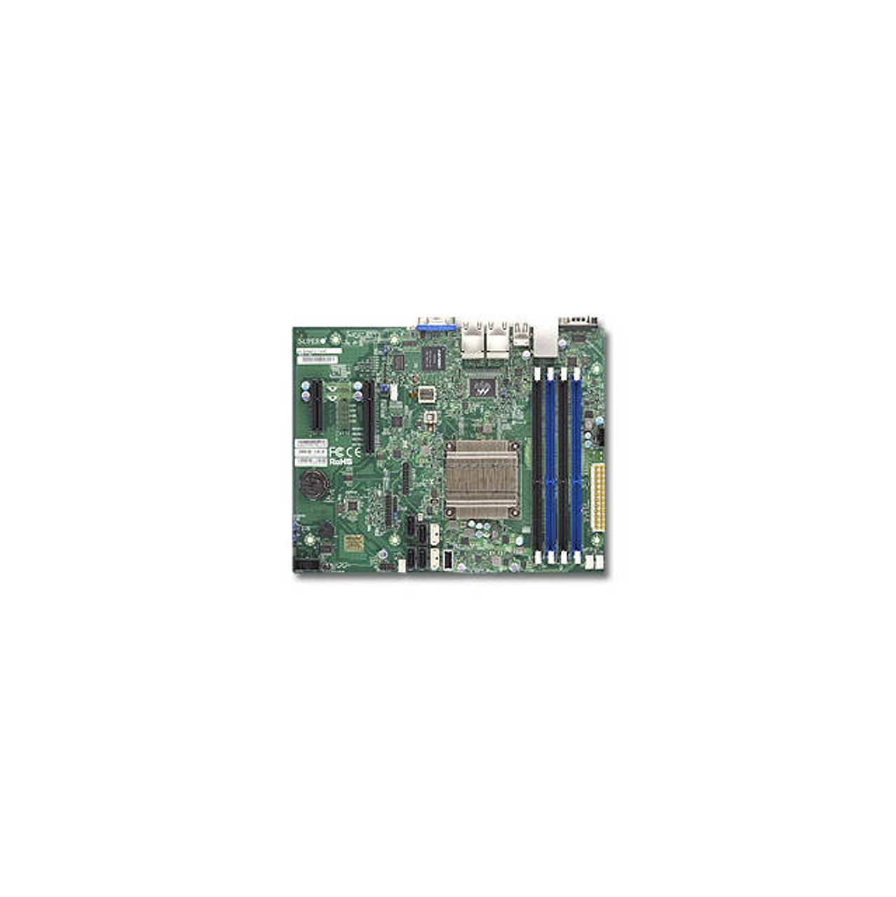 Supermicro A1SRM-2758F-O Intel Atom C2758/ DDR3/ SATA3/ V&4GbE/ MicroATX Motherboard & CPU Combo