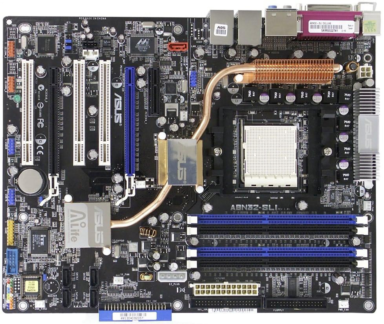 A8N32 SLI ASUS NVIDIA nForce4 SLI x16 Chipset AMD Athlon 64 FX 64 X2 64 Sempron Processors Support Socket 939 ATX Motherboard Refurbished