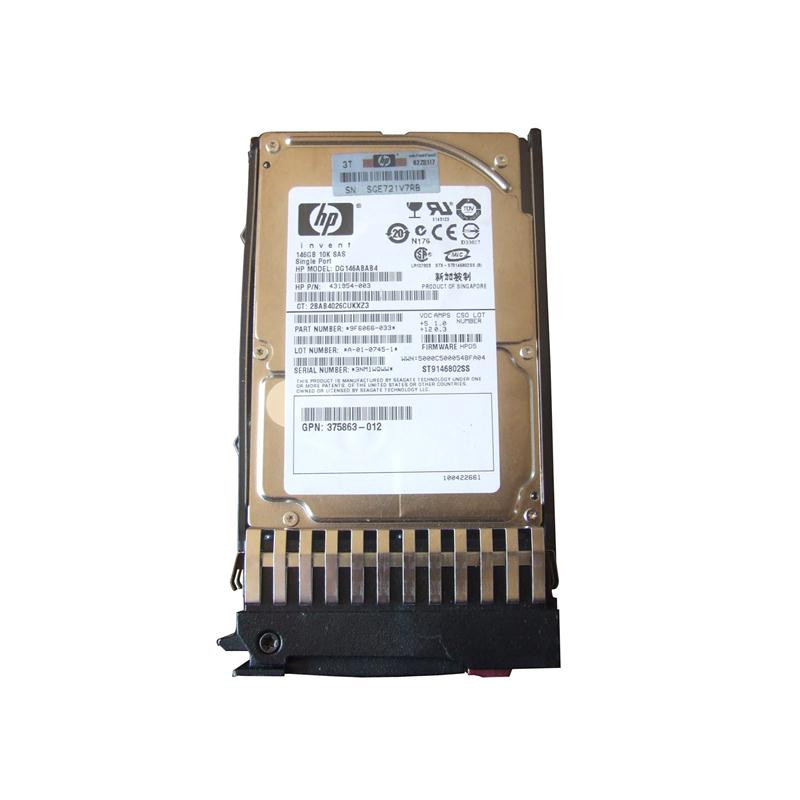 375863R-012 - HP 146GB 10000RPM SAS 3GB/s Hot-Pluggable Single Port 2.5-inch Hard Drive
